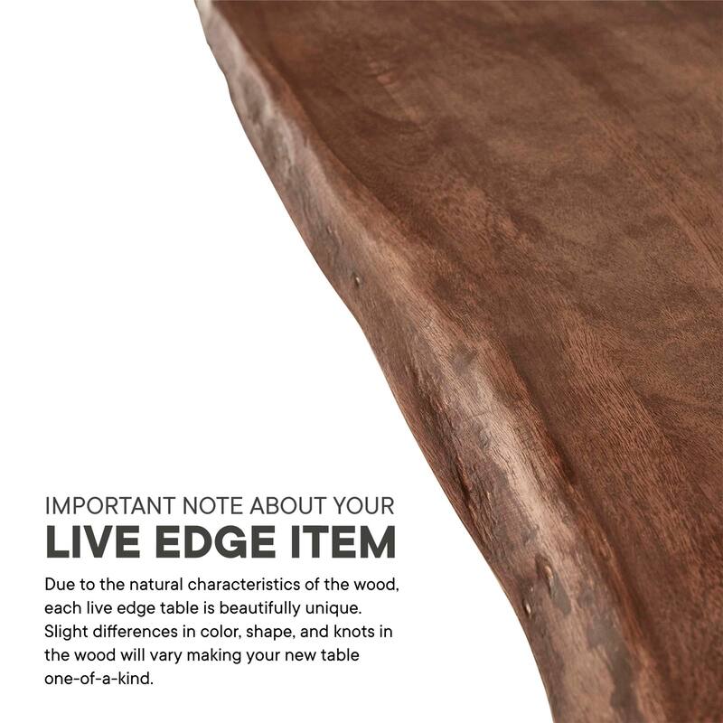Ardor 96" Live Edge Acacia Wood Dining Table
