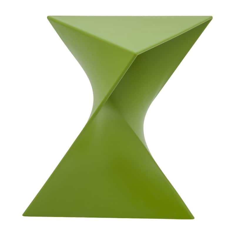 LeisureMod Randolph Modern Side Table - Grey - 15.5 x 17 x 17 - Set of 4 - Green