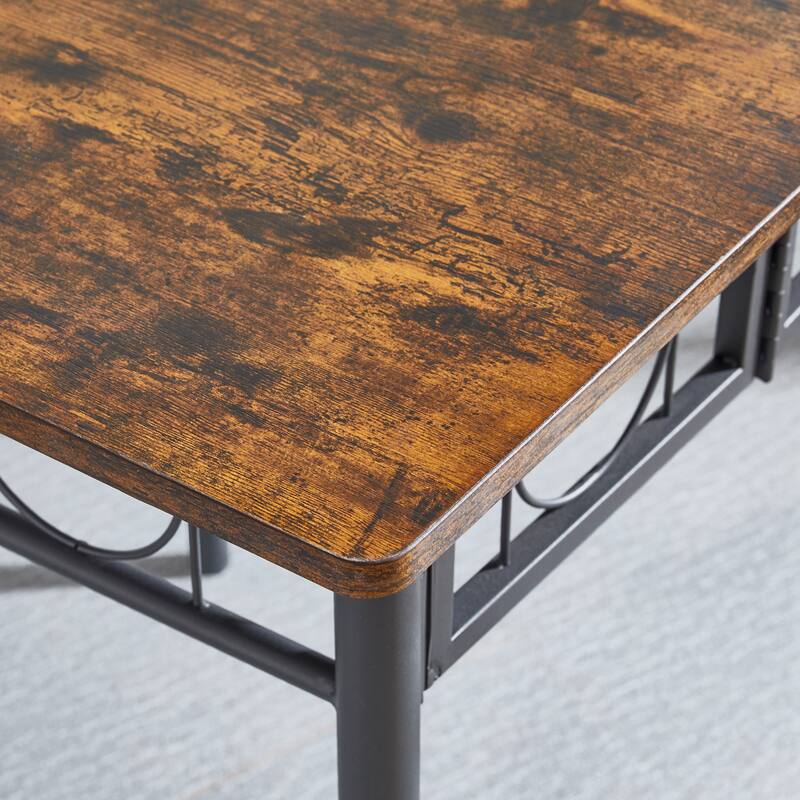 Iron Wood Square Kitchen Dining Room Table