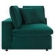 preview thumbnail 12 of 74, Commix Down Filled Overstuffed Velvet 5-Piece Sectional Sofa