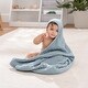 preview thumbnail 16 of 83, Comfy Cubs Hooded Baby Towels - 6 Layer, 100% Muslin Cotton - Large 32 x 32 Inch