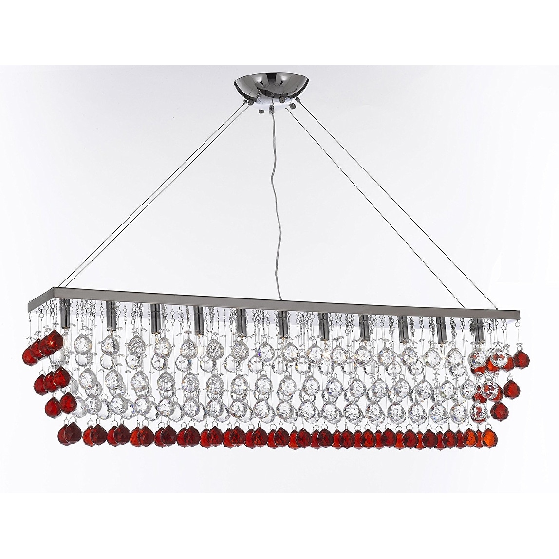Modern Crystal RainDrop 11 Light Chandelier - Chandeliers For Bedrooms by Overstock.com