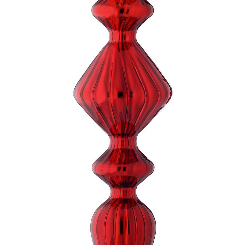 9.5" Shiny Glass Finial Ornament