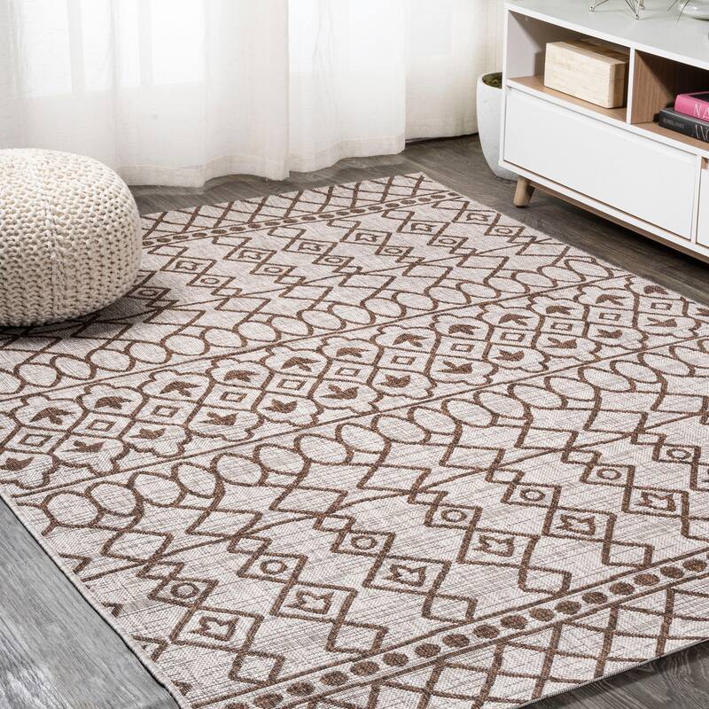 JONATHAN Y Nokat Tribal Bohemian Indoor/Outdoor Area Rug