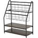 preview thumbnail 5 of 14, VECELO 29.53" H 4-Tier Metal Frame Magazine Rack Open Shelf Bookcase Storage Organizer for Living Room