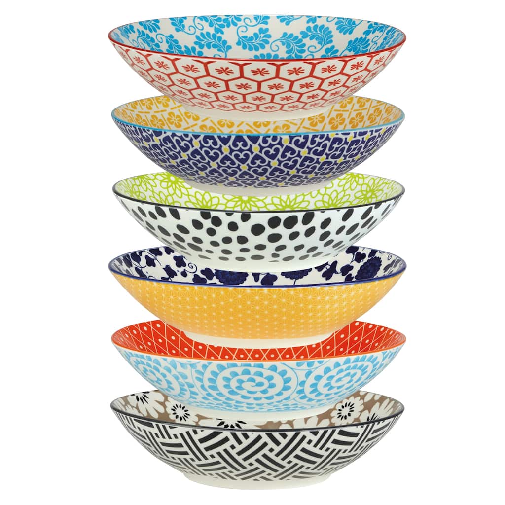 Certified International Chelsea All Purpose Porcelain Bowls (Set of 6)