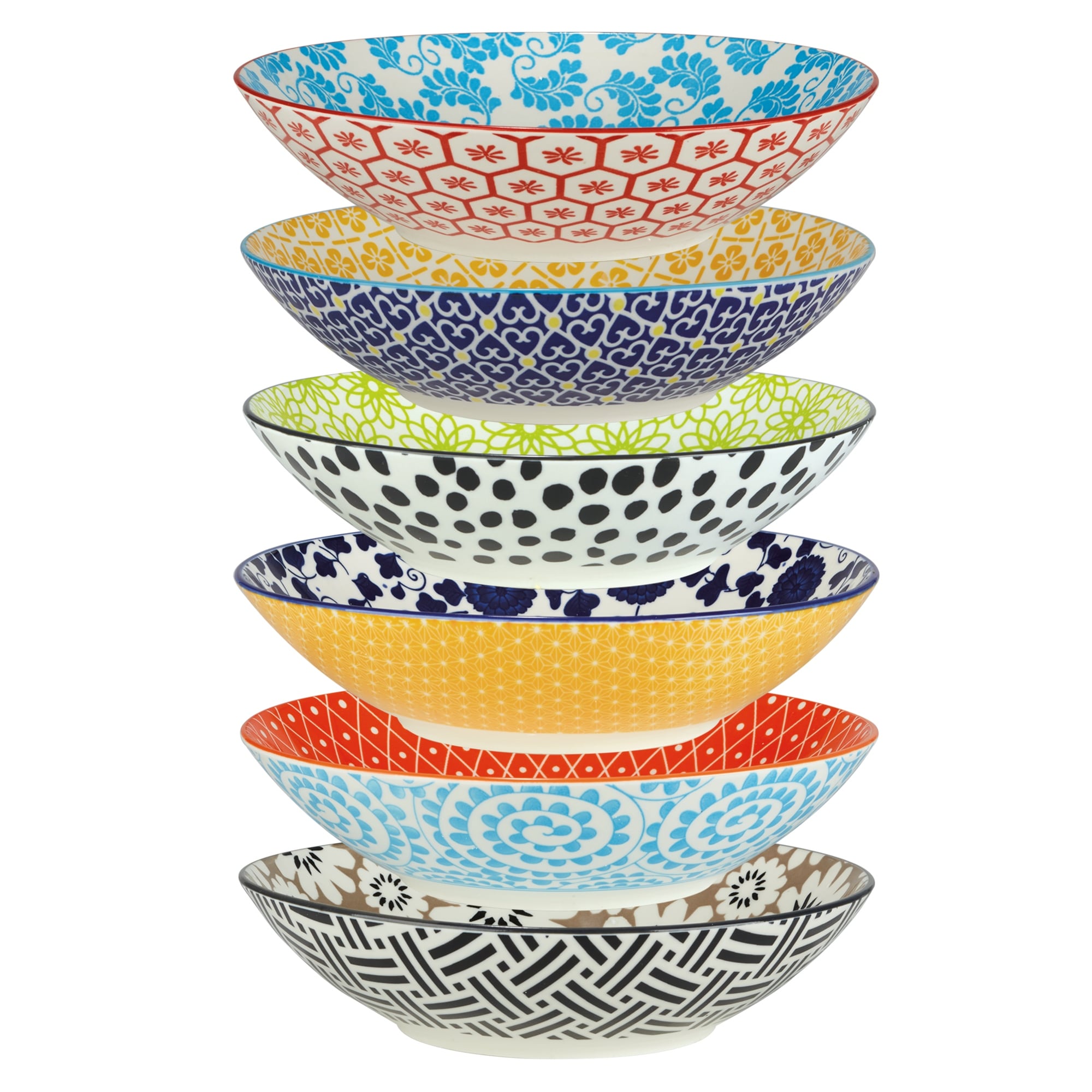 Certified International Chelsea All Purpose Porcelain Bowls (Set of 6)