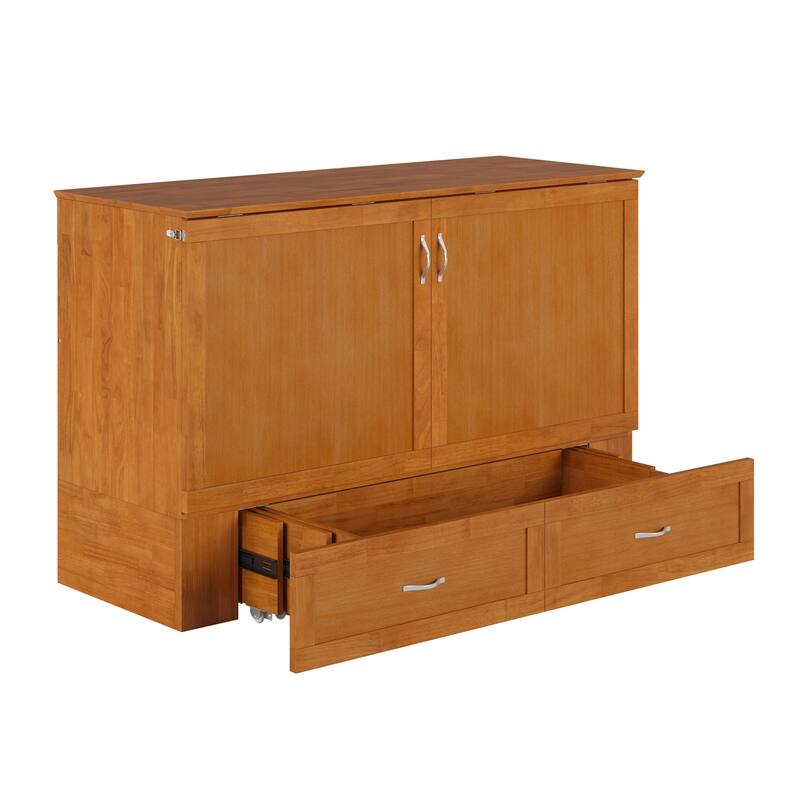 Hamilton Murphy Bed Chest with Mattress and Storage Drawer