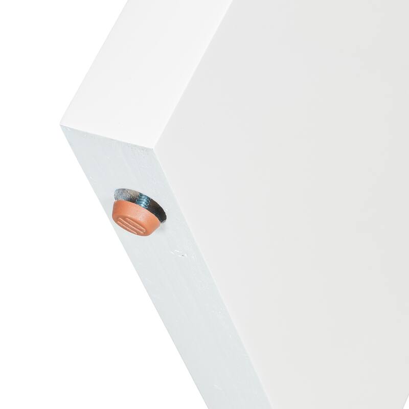 Large 60" Console Table with Geometric Clean Lines Design and Adjustable Feet