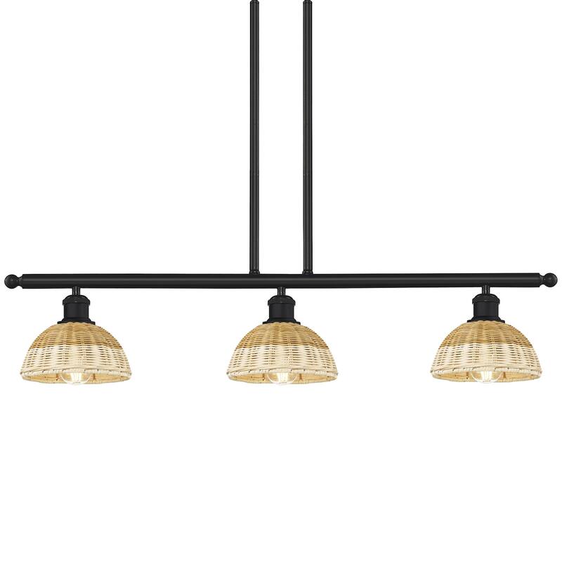 Innovations Lighting 516-3I-8-36 Bristol Natural II Linear Bristol - Matte Black / Natural