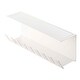 preview thumbnail 1 of 6, Yamazaki Home Under-Desk Cable Organizer, Steel - L 4.1 x W 13.4 x H 4.7 inches White