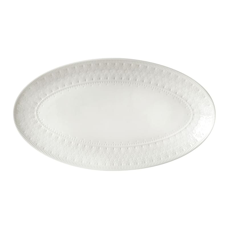Euro Ceramica Fez 12.75" Oval Platter - 15.75 in. x 8.75 in. x 1.3 in.