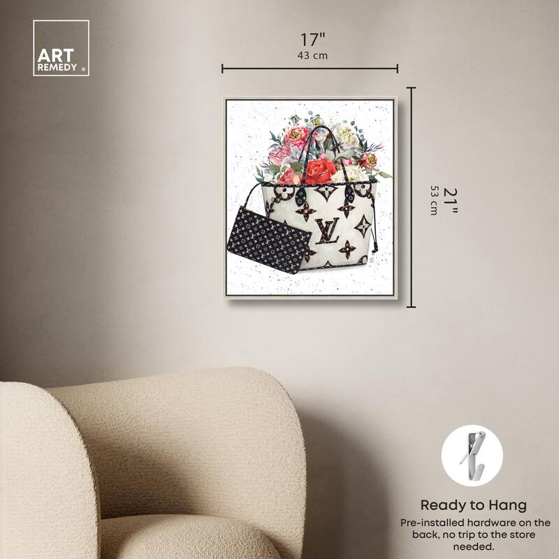 Floral Summer Bag Canvas by Art Remedy