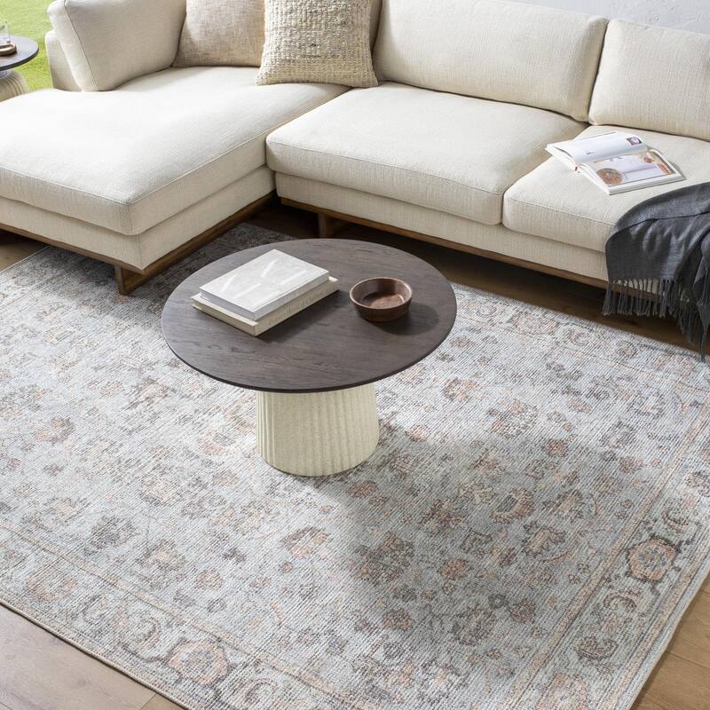 Our PNW Home x Livabliss Olympic Updated Traditional Area Rug - 7' 10" x 10' - Light Blue