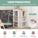 preview thumbnail 6 of 17, Costway 3-Tier Kids Corner Toy Storage Organizer with USB Ports and - See Details