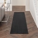 preview thumbnail 148 of 183, Nourison Essentials Solid Contemporary Indoor/ Outdoor Area Rug 2' x 6' Runner - Black