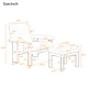 preview thumbnail 3 of 13, Roomfitters Mid-Century Accent Chair with Ottoman, Fabric Upholstered Armchair and Footrest Set with Wood Frame, White