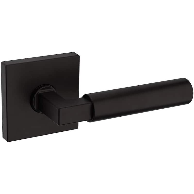 Baldwin L029 Series Passage Door Lever Set with Square Rose from the - Oil Rubbed Bronze