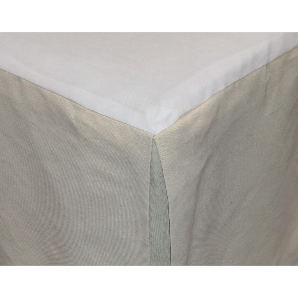 Natural organic cotton bedskirt different sizes and drops