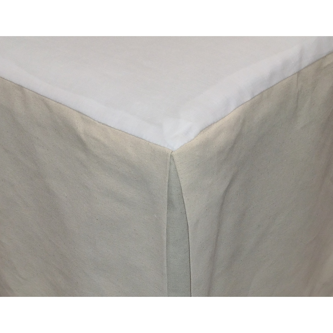 Natural organic cotton bedskirt different sizes and drops