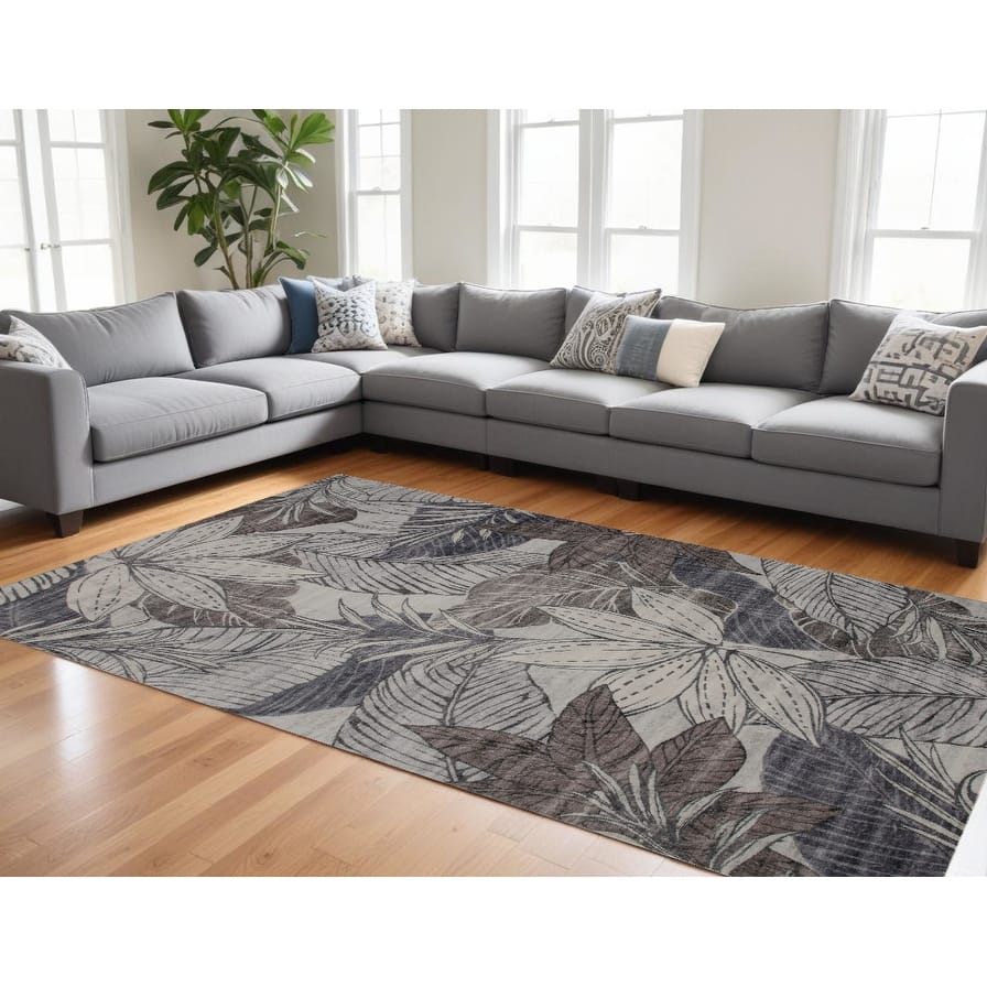 Ceyu Distressed Floral Traditional Stain Resistant Woven Durable Area Rug By HomeRoots