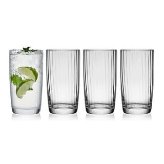 Mikasa Set of 4 Optic High Ball Glasses, 18 Oz
