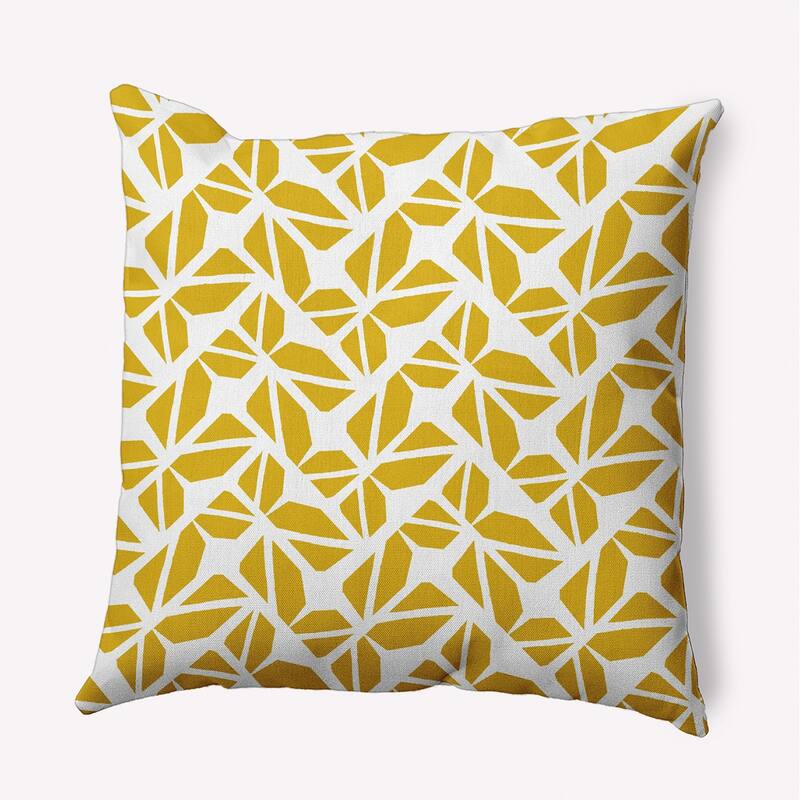 Kaleidoscope Graffiti Accent Pillow - Mustard - 20" x 20"