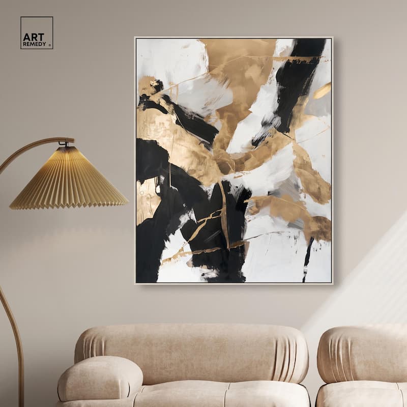 Cracked Gilt II Canvas by Art Remedy