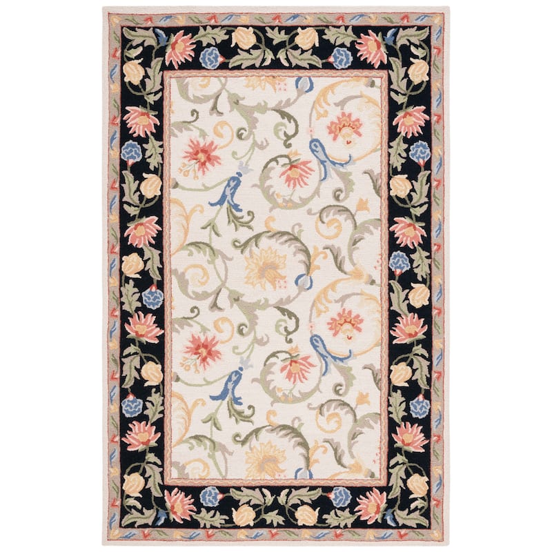 SAFAVIEH Handmade Chelsea Mahvash Floral Wool Rug