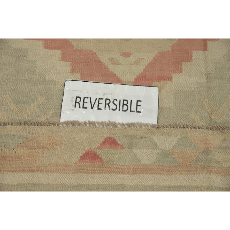 Hand Woven Southwestern Wool Multi-Colored Geometric Area Rug - 6' 6'' X 4' 8''