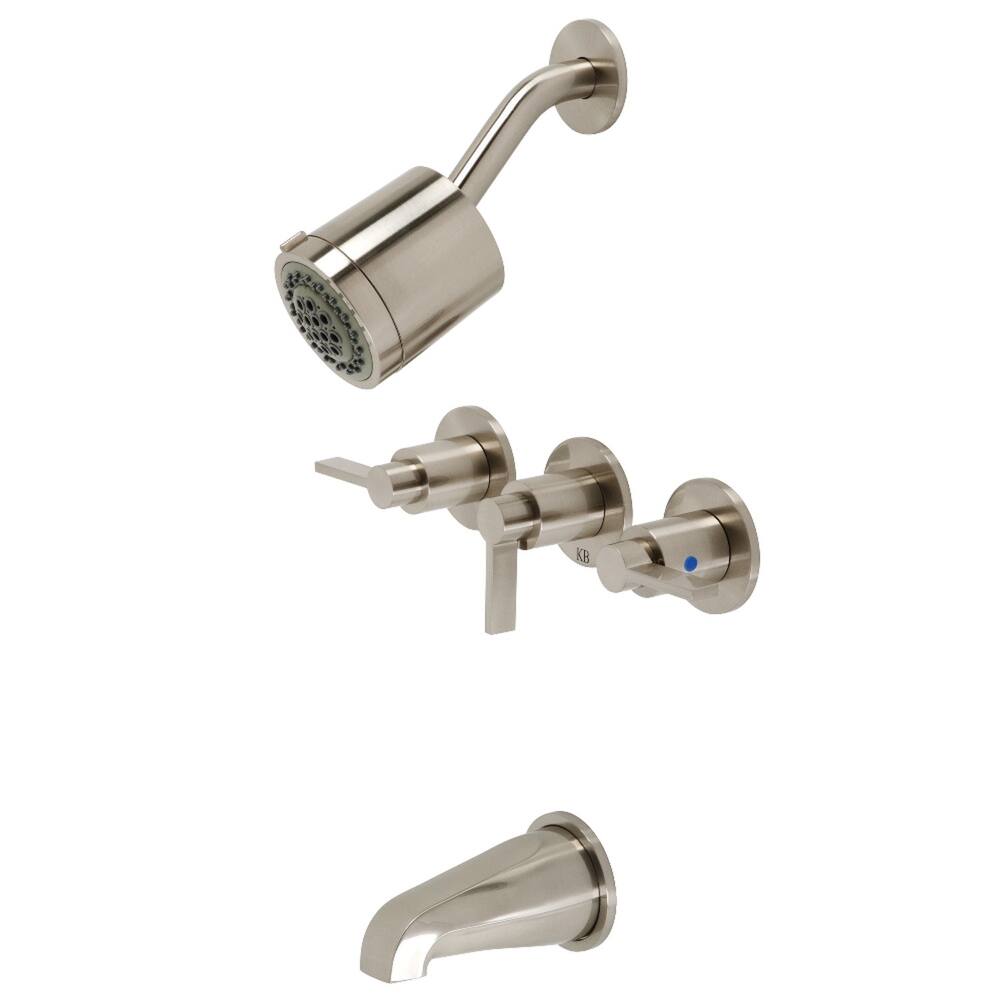 NuvoFusion Three-Handle Tub and Shower Faucet
