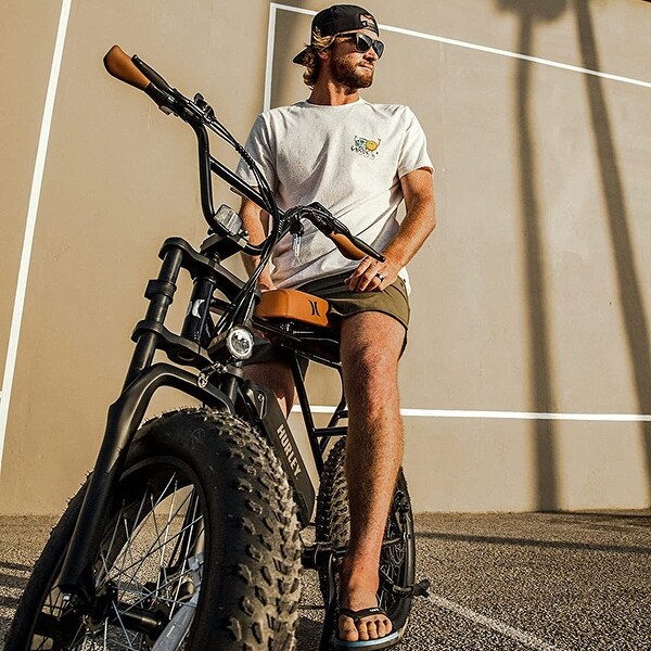 20 Fat Tire Electric Bike 500W Motor Snow Mountain Electric Bicycle with Long Banana Seat Bed Bath Beyond 36207473