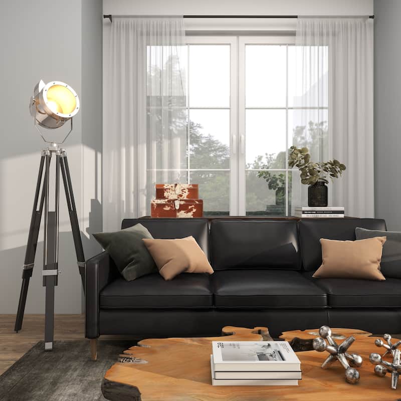 Brown Leather Handmade Box with Hinged Lid (Set of 2) - S/2 14", 17"W