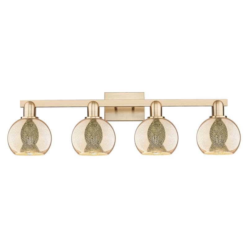 Innovations Lighting 716-4W-10-33 Athens Vanity Athens 4 Light 33" - Champagne Bronze / Mercury