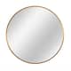 Neutypechic Modern Thin Frame Wall-Mounted Vanity Round Mirror