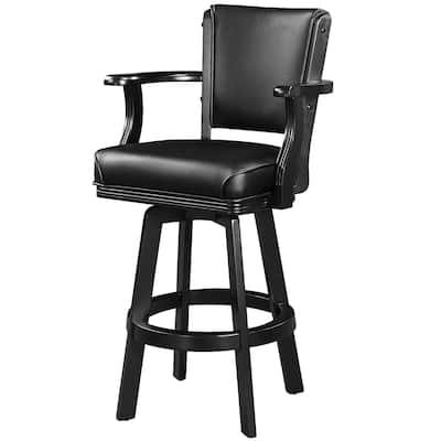 Wood Swivel Barstool With Arms By RAM Game Room