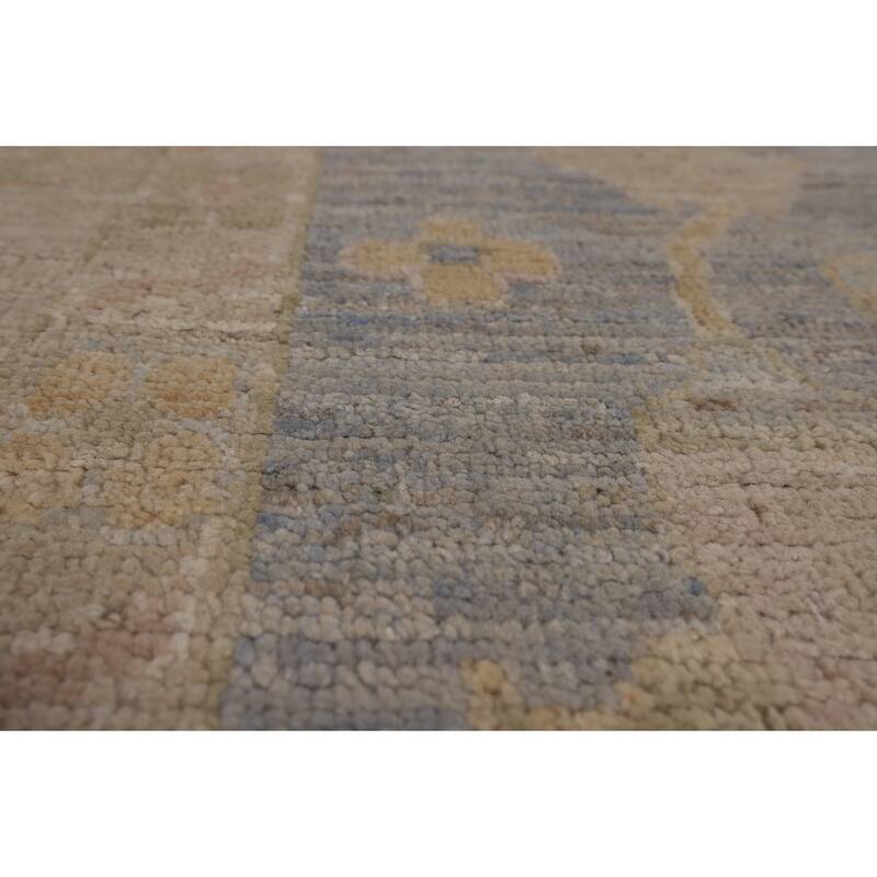 Earth Tone Oushak Turkish Large Rug Handmade Wool Carpet - 10'0"x 13'6"