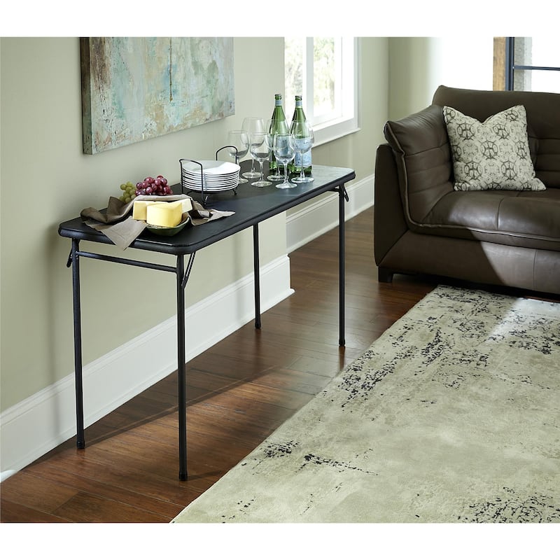 COSCO 20" x 48" Vinyl Top Folding Table