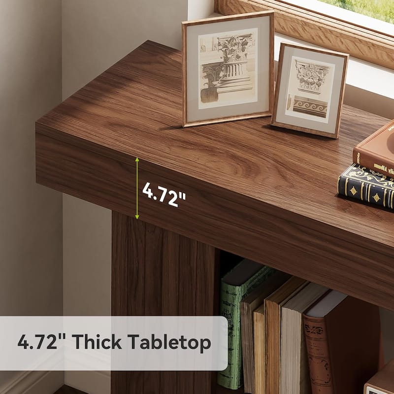 53-inch Console Table for Entryway, 3-Tier Sofa Table Behind Couch