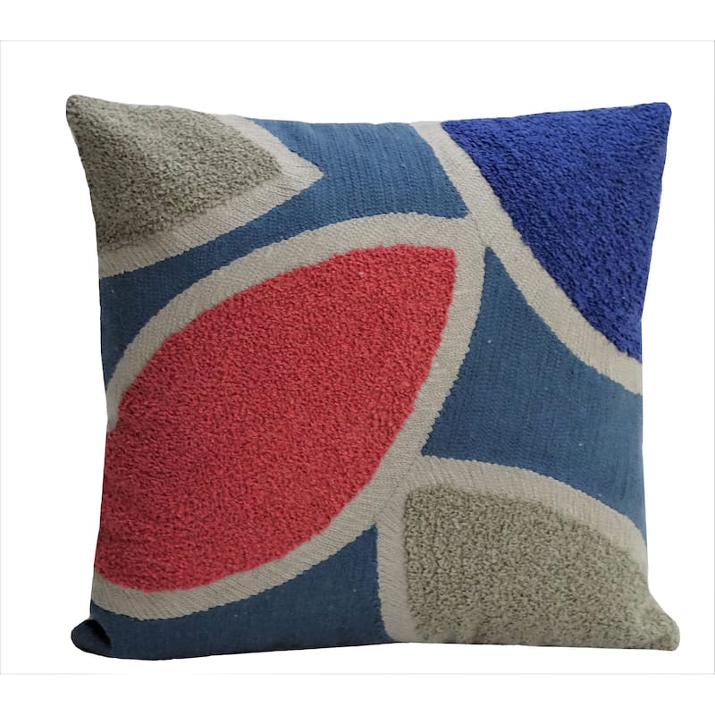Vibhsa 20"X20" Embroidery Throw Pillow