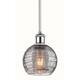Option White Polished Chrome / Light Smoke Deco Swirl