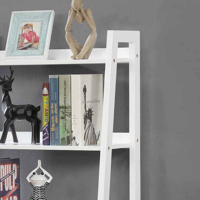 Stryi Contemporary 5-Tier Ladder Open Back Bookshelf by Copper Grove