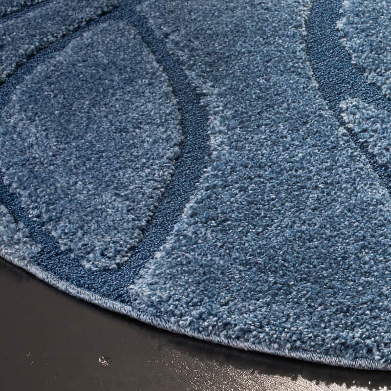 SAFAVIEH Florida Shag Sigtraud Abstract Waves 1.2-inch Thick Rug