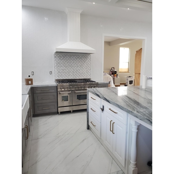 ZLine Cottage White Wood Wall-mount Range Hood w/ Motor ...