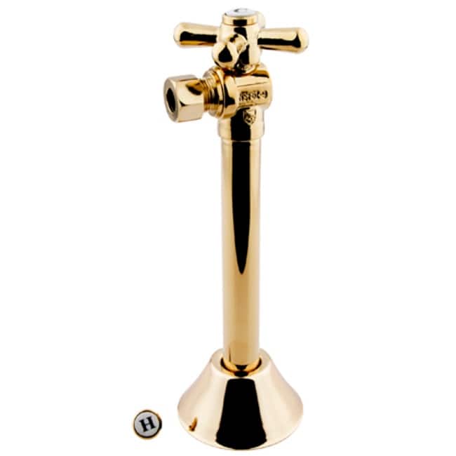 Kingston Brass Vintage 5-1/2 Inch Tall Angle Stop with 1/2 Inch Sweat, - Polished Brass