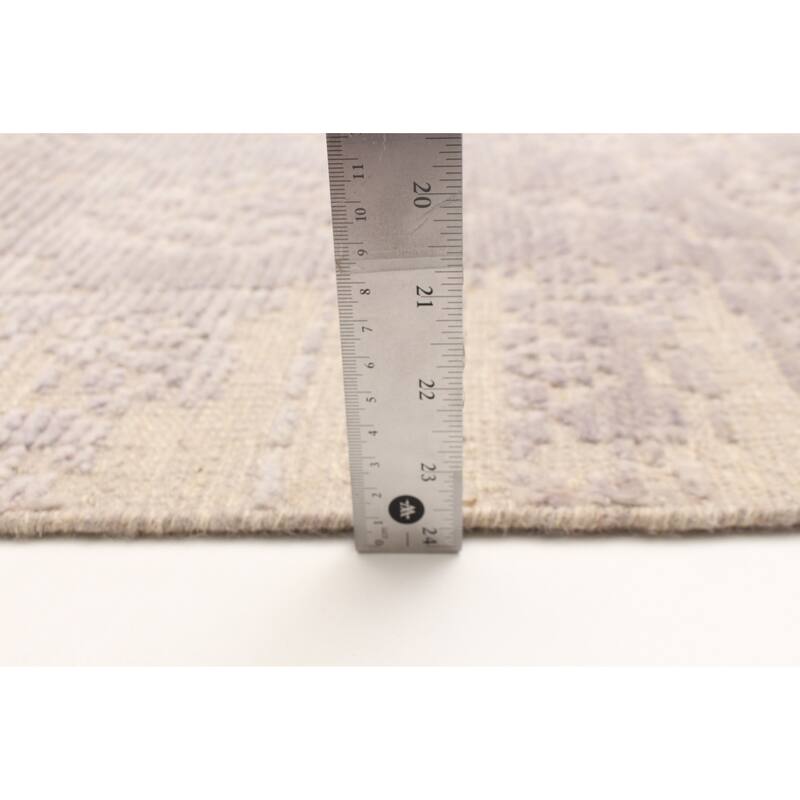 ECARPETGALLERY Hand-knotted Tangier Grey Wool Rug - 2'11 x 4'11