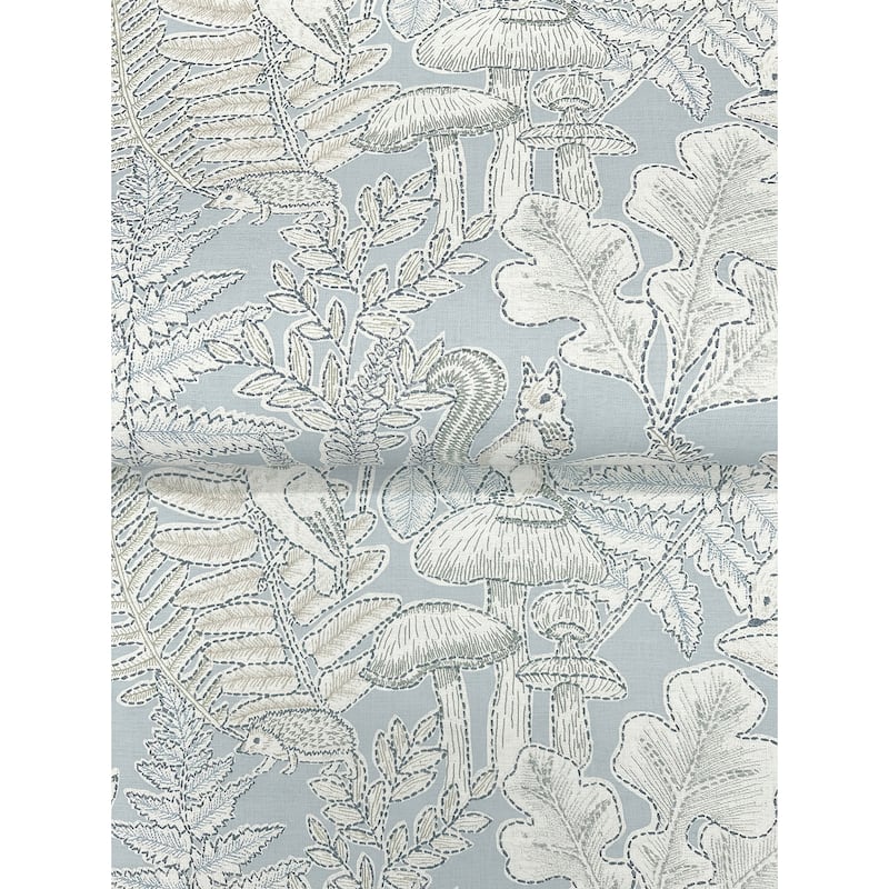 Chesapeake Holt Light Blue Woodland Wallpaper