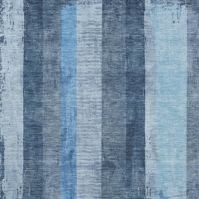 HomeRoots Striped Transitional Rectangle Outdoor Rug