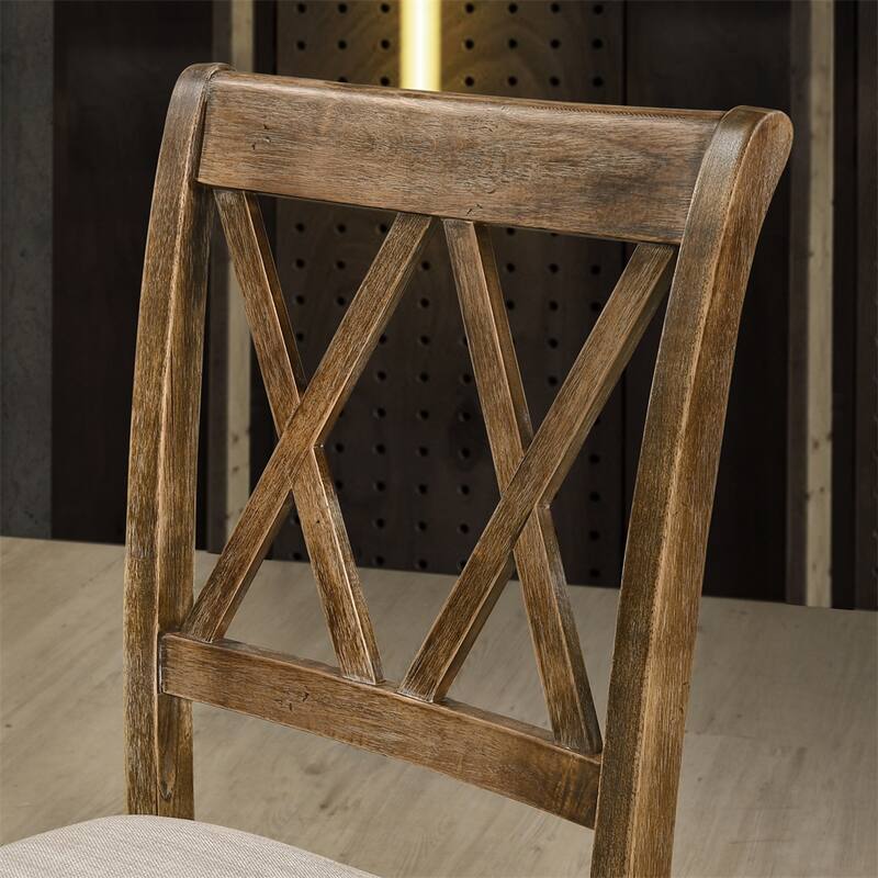 Fabric Upholstered Dining Chair,Set of 2