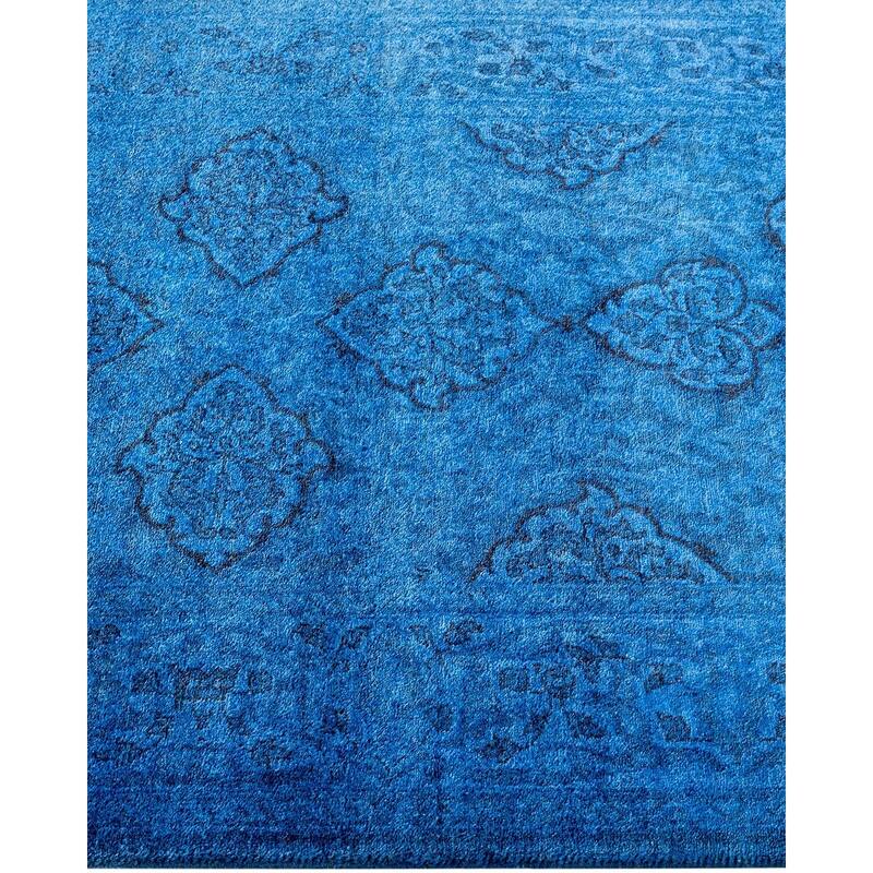 Contemporary Overdyed Wool Hand Knotted Runner - 2' 8" x 7' 10"